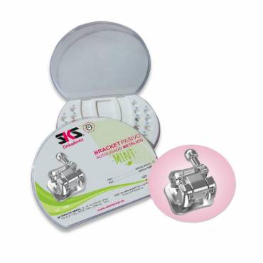 Mint Kit Brackets Metálicos Autoligable Pasivos 20u + 8 Tubox SKS Dental